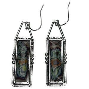Silver Boho Earrings with Beautiful Design NWT